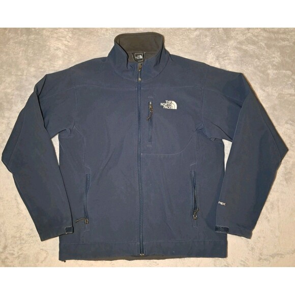The North Face Jacket Mens Medium Blue Full Zip Apex Soft Shell Winter Outdoors - Picture 1 of 10